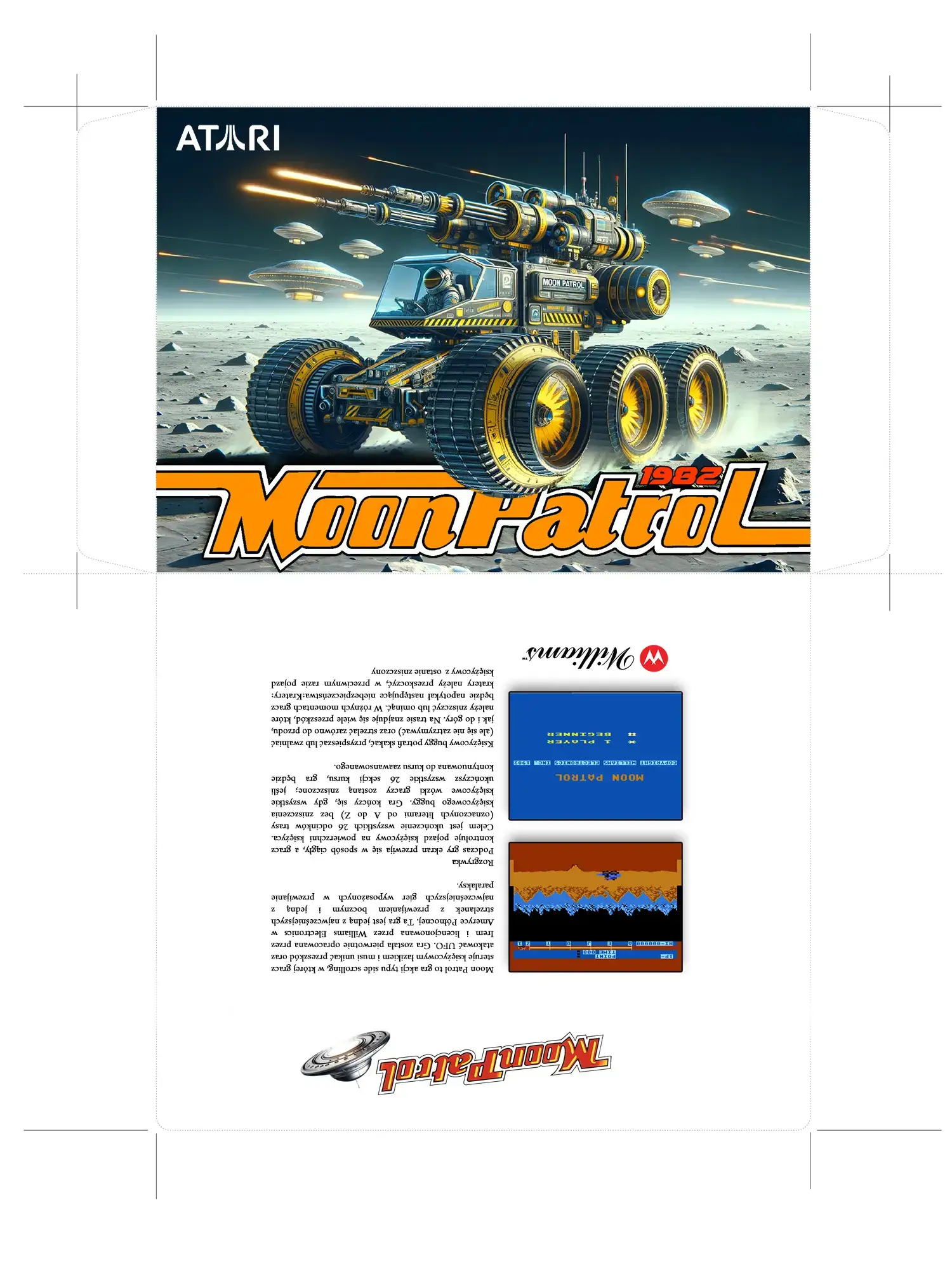 Moon Patrol – klasyczna gra arkadowa na Atari XL/XE